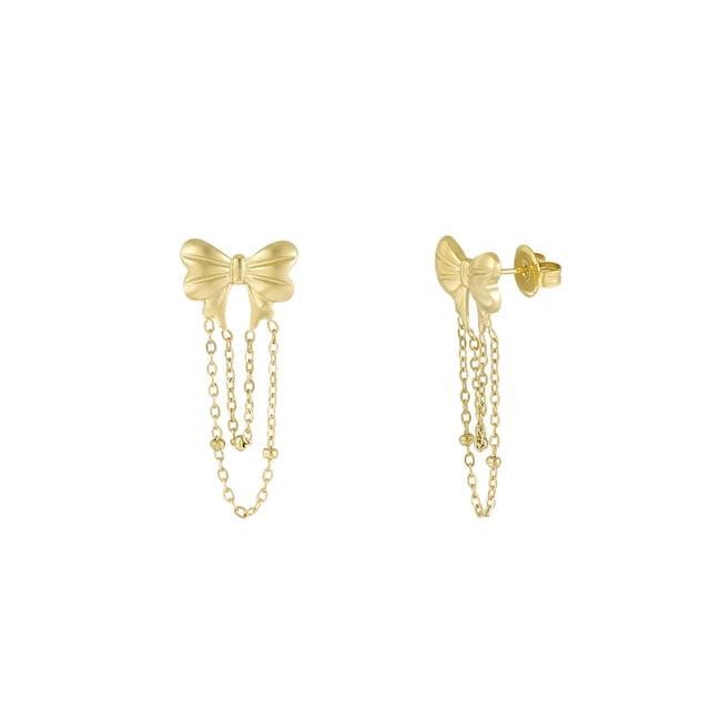Chain Bow Earrings