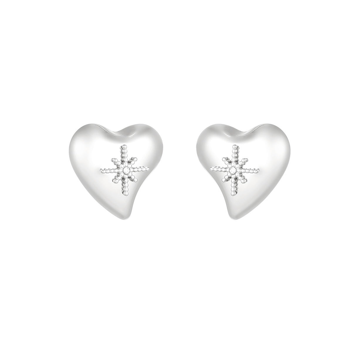 Star Heart Earrings