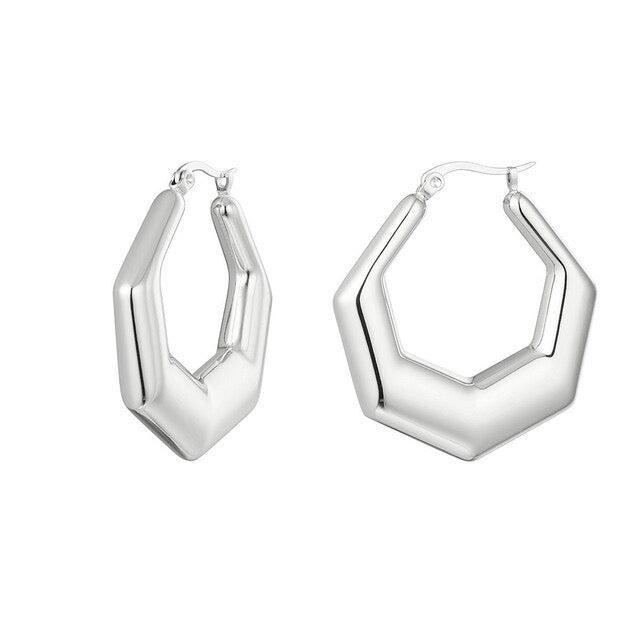 Chubby Exagon earrings