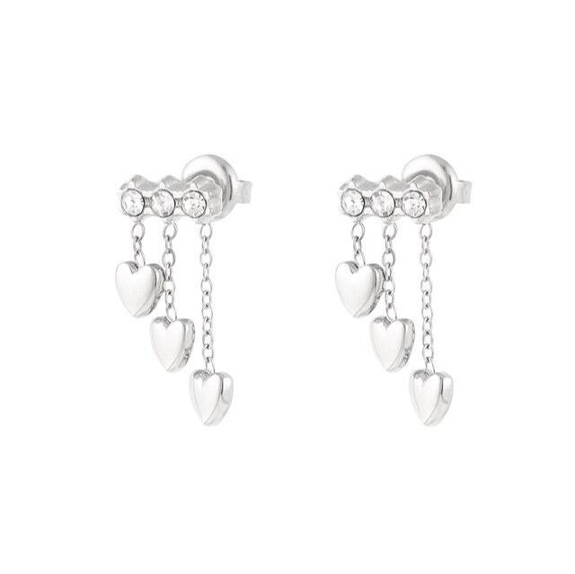 Heart Cascade Earrings