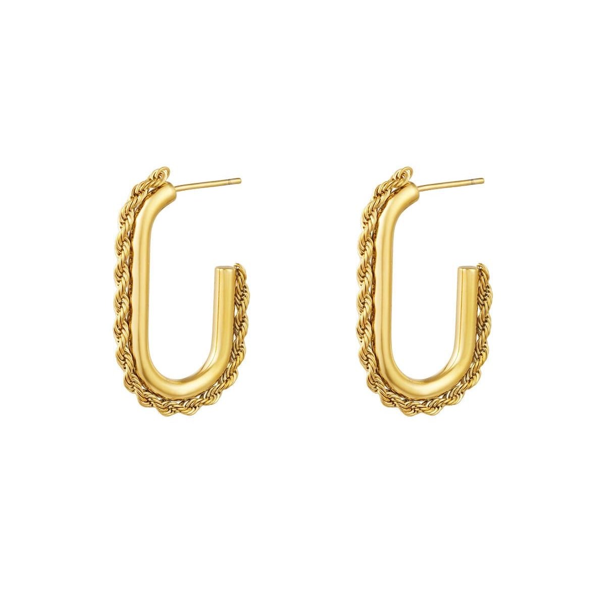 Orecchini Braid Oval