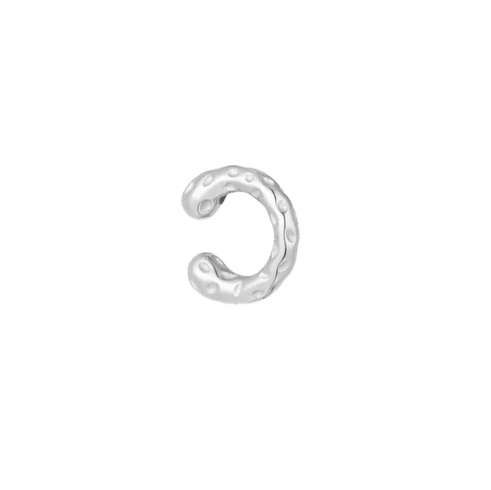Ear Cuff Chunky Small martellato