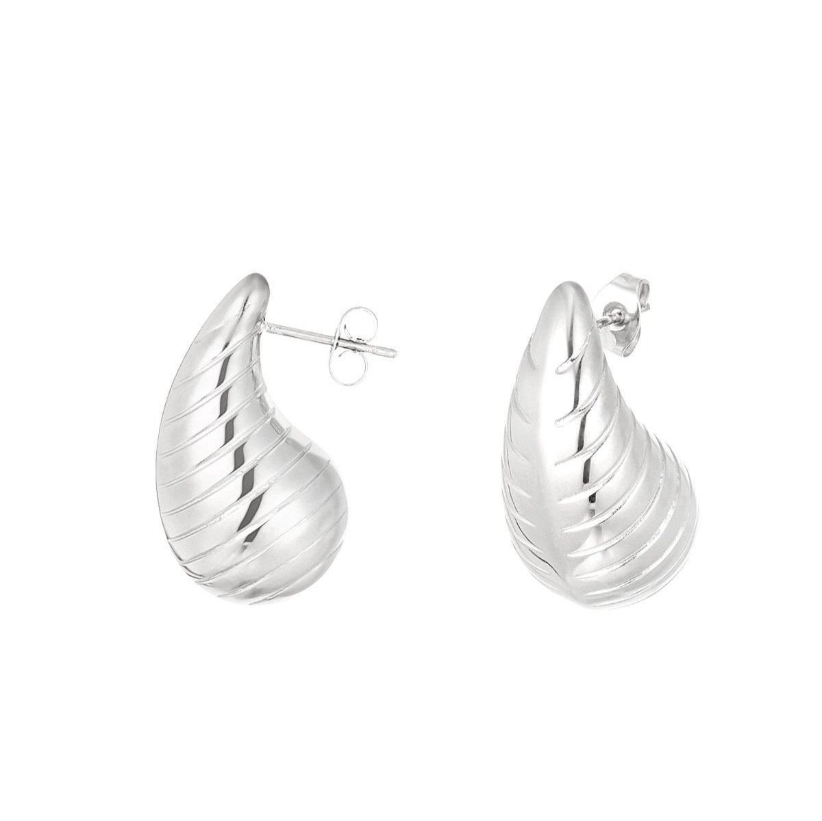 Drop Earrings Knurled