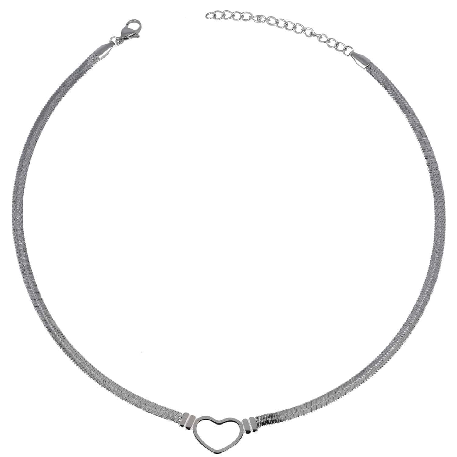 Collana Snake con cuore