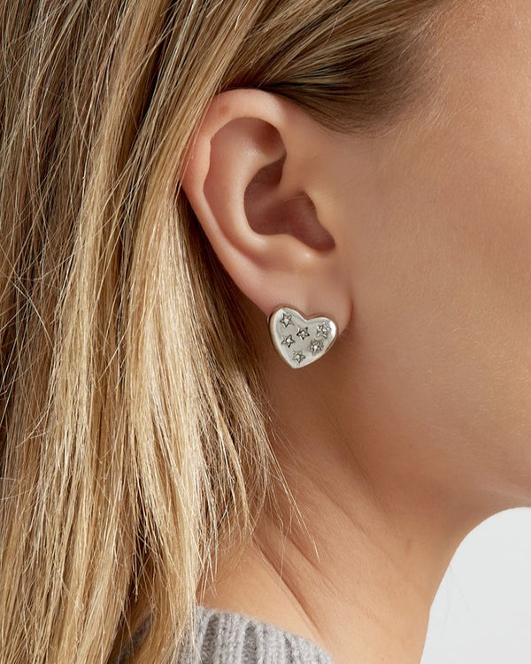 Orecchini Button Stellar Heart