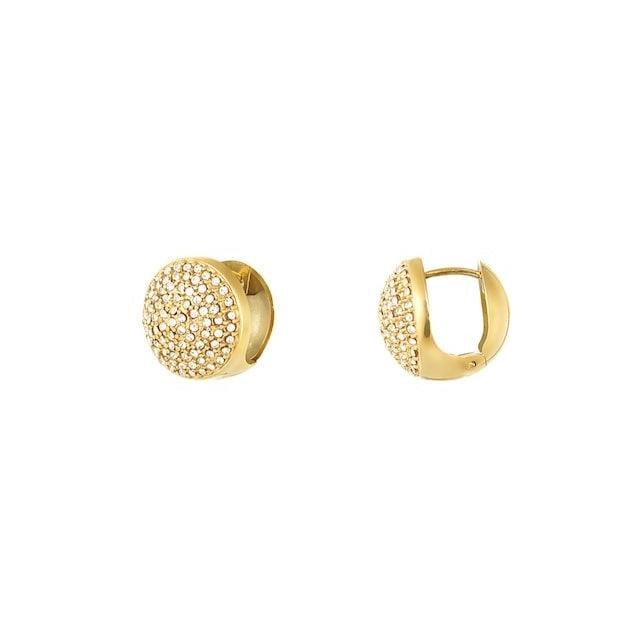 Sparkling Button Earrings