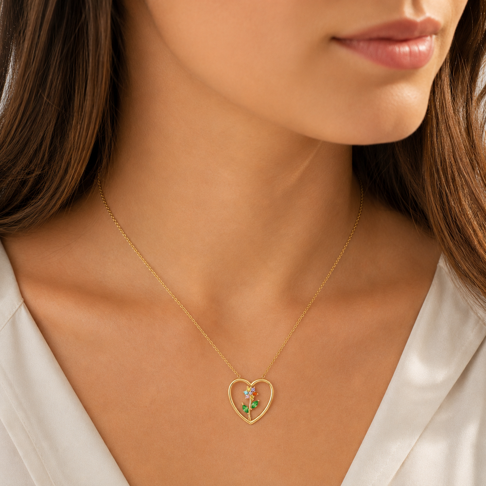Collana Crystal Bloom Multicolore