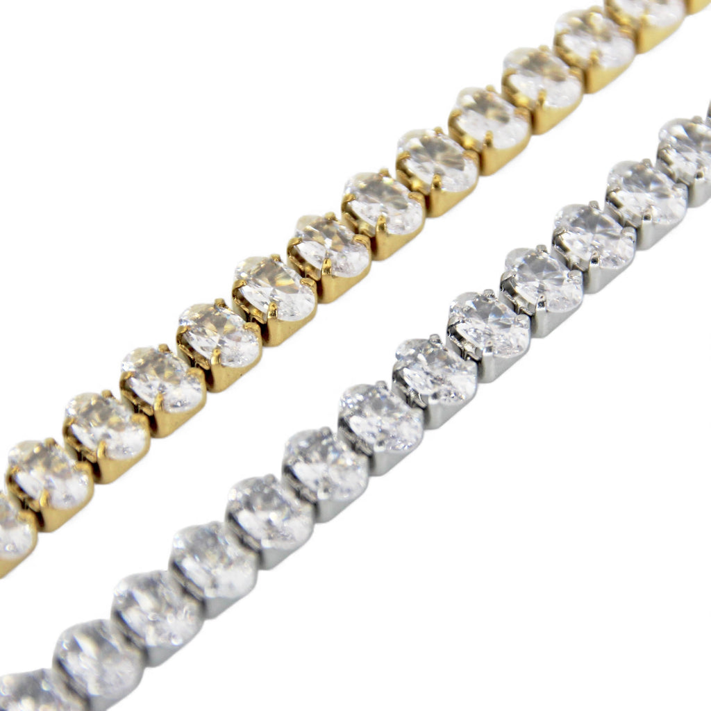 Girocollo Tennis Oval Lux con cursore