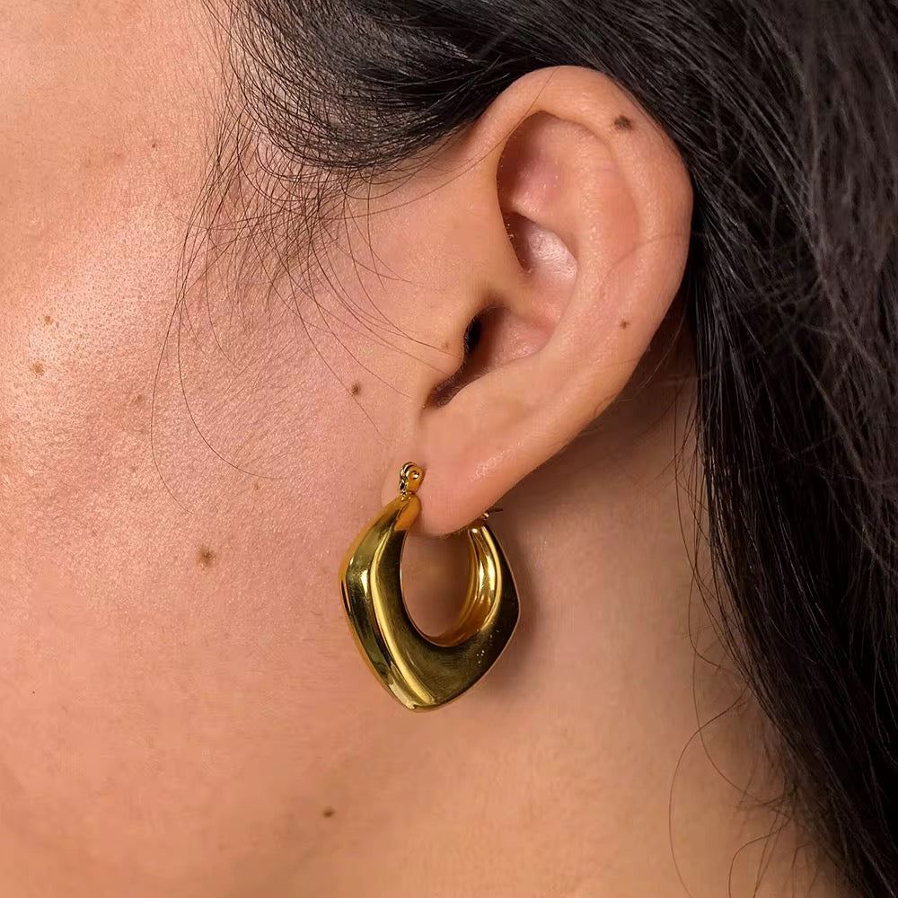 Chubby Square Small Earrings