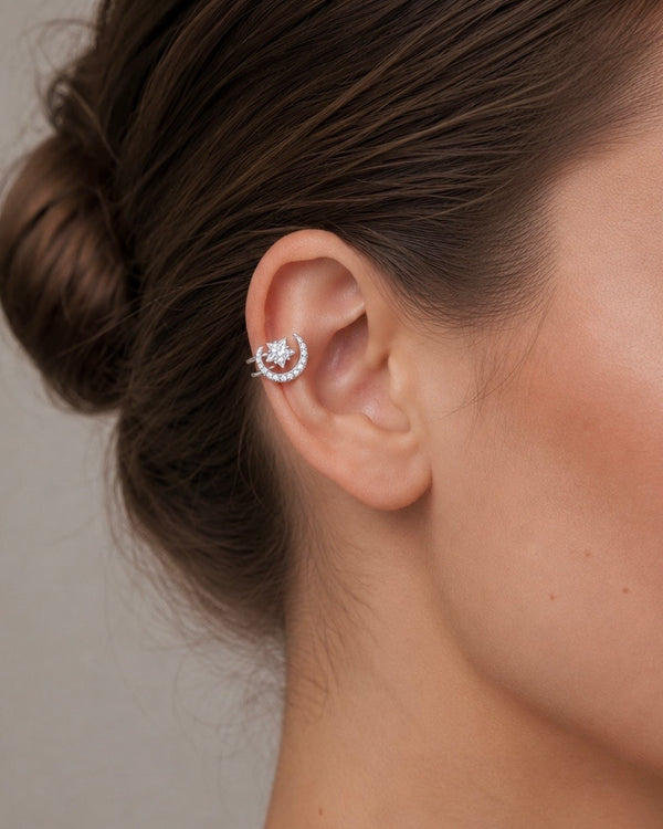Ear Cuff Luna di Cristallo
