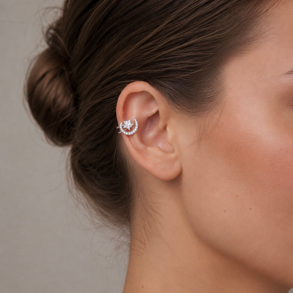 Ear Cuff Luna di Cristallo
