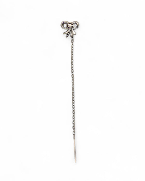 Drop earrings with bow