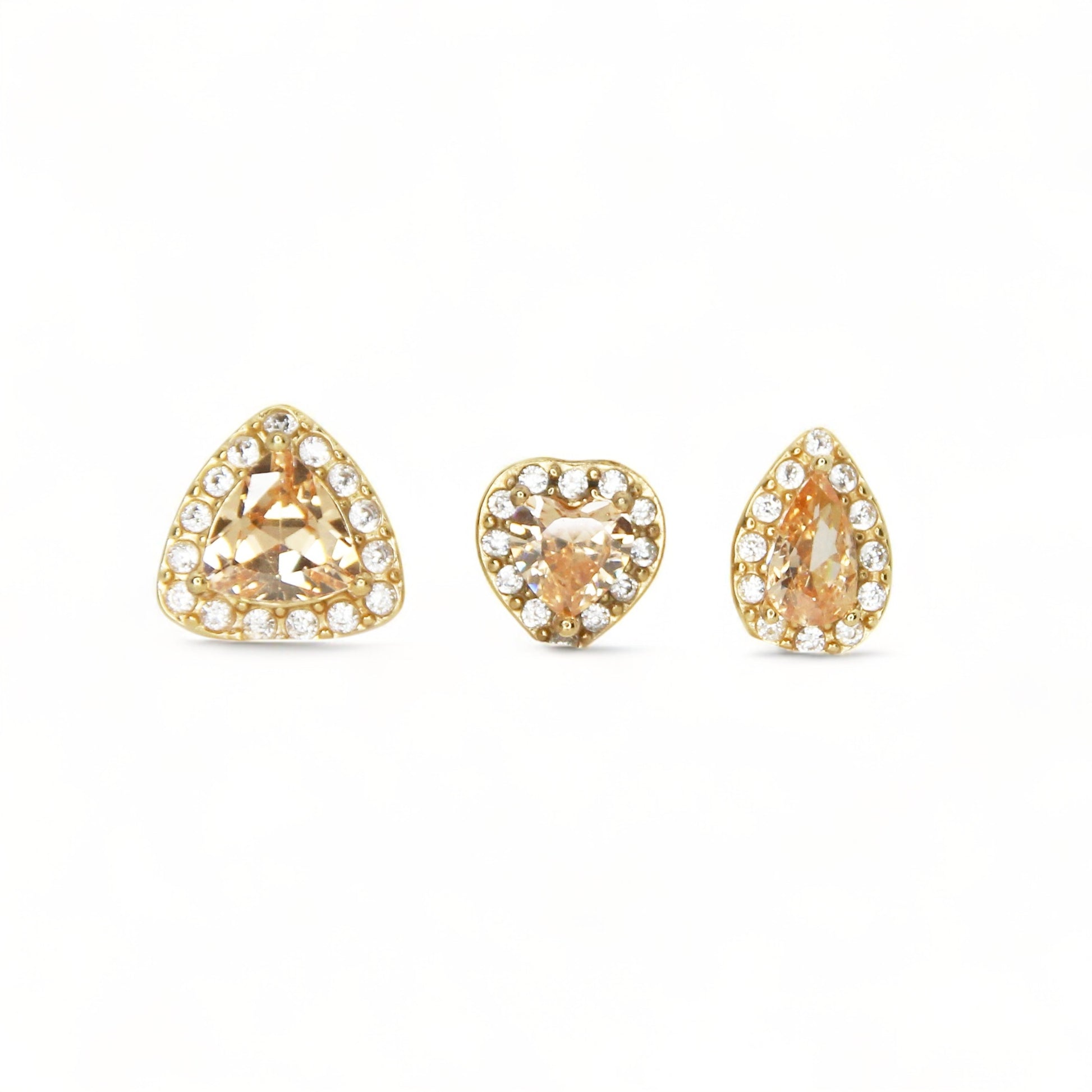 Set 3 Orecchini Crownelle