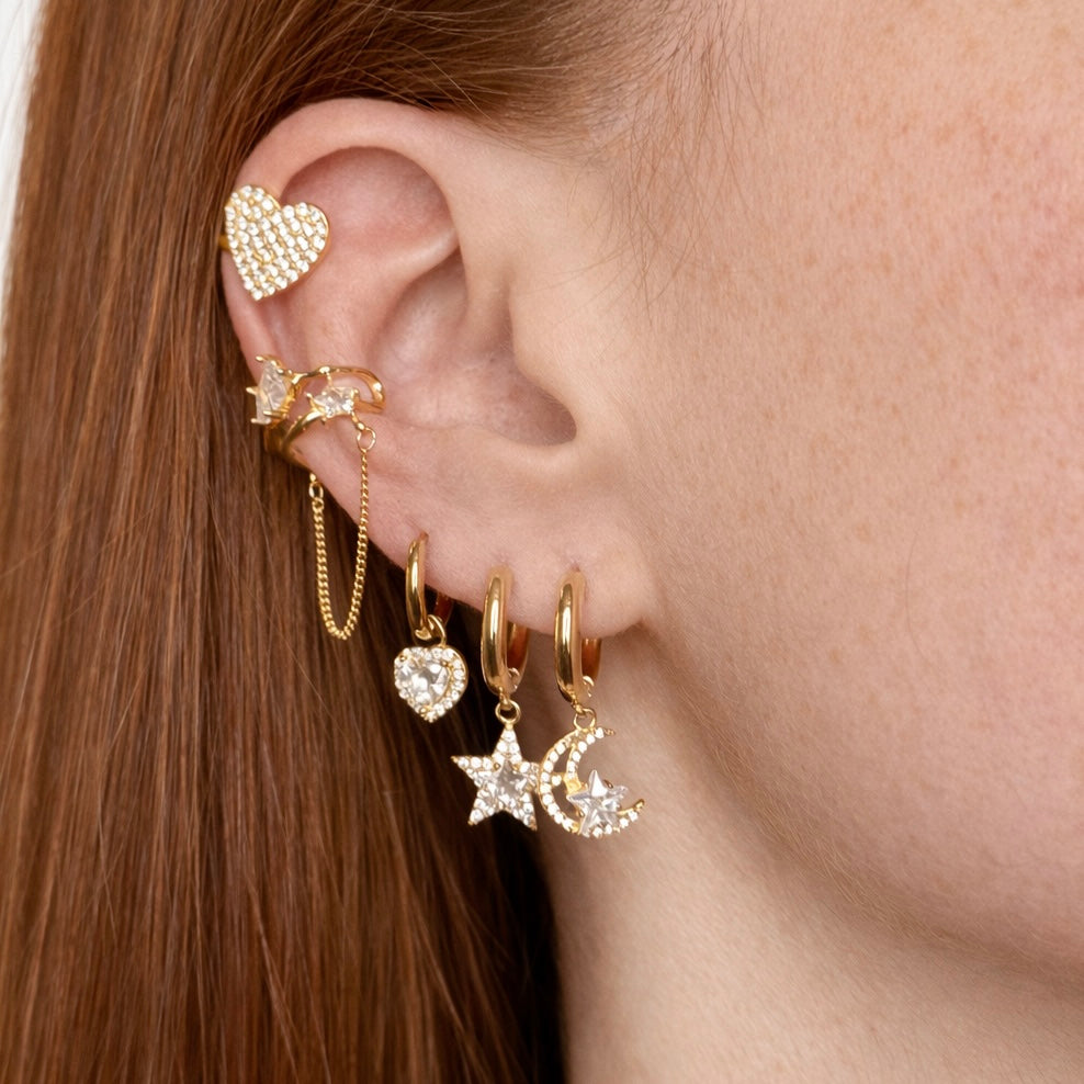Orecchini Stella di Cristallo