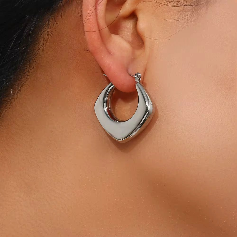 Chubby Square Small Earrings