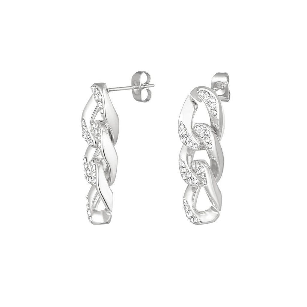 Orecchini Crystal Chain