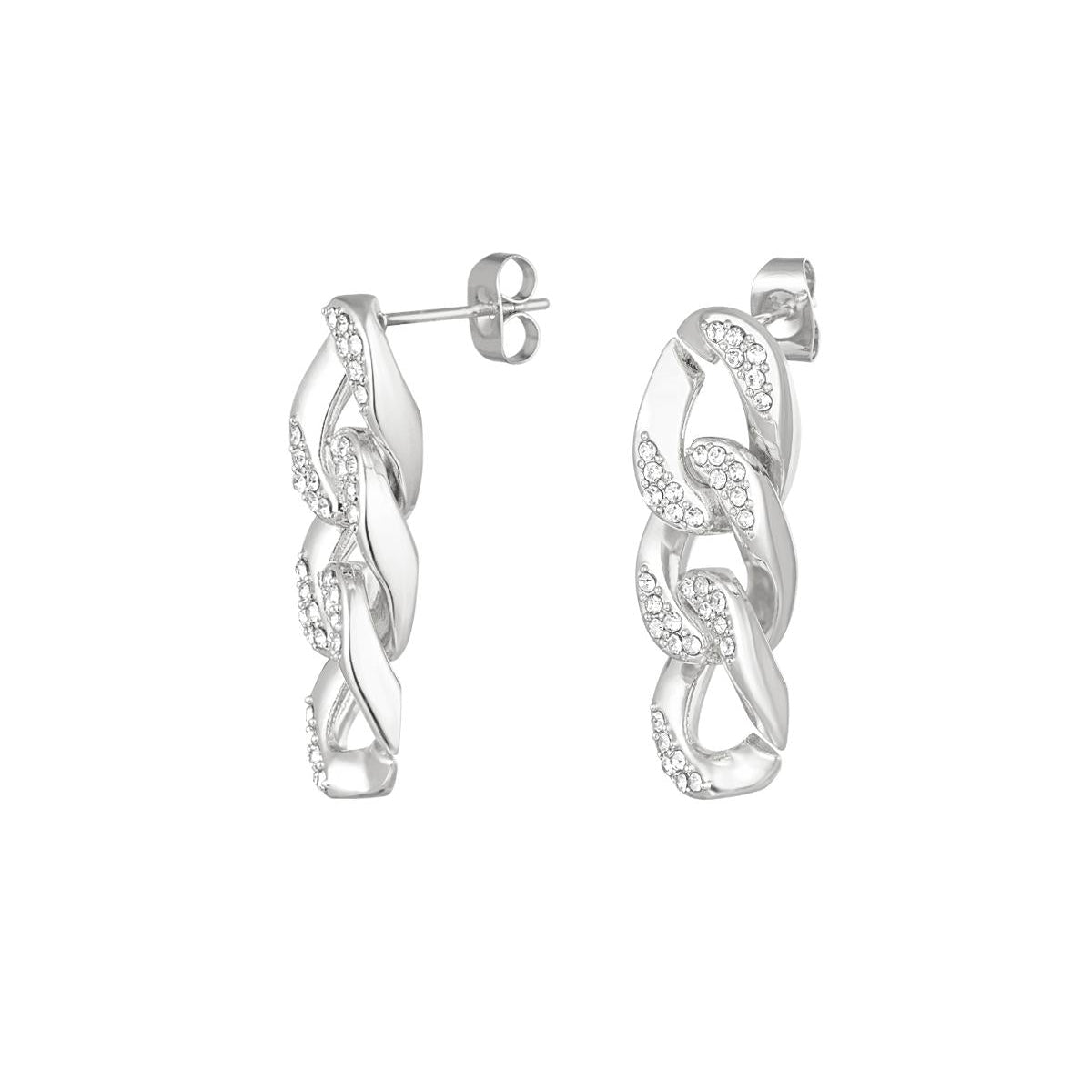 Orecchini Crystal Chain