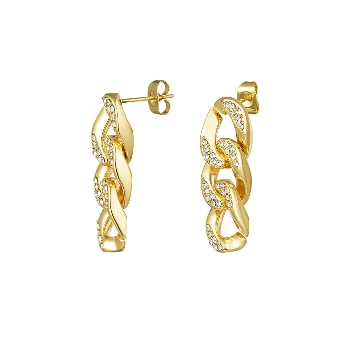 Orecchini Crystal Chain