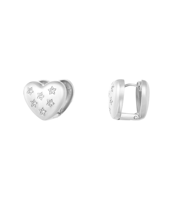 Orecchini Button Stellar Heart