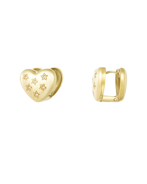 Orecchini Button Stellar Heart