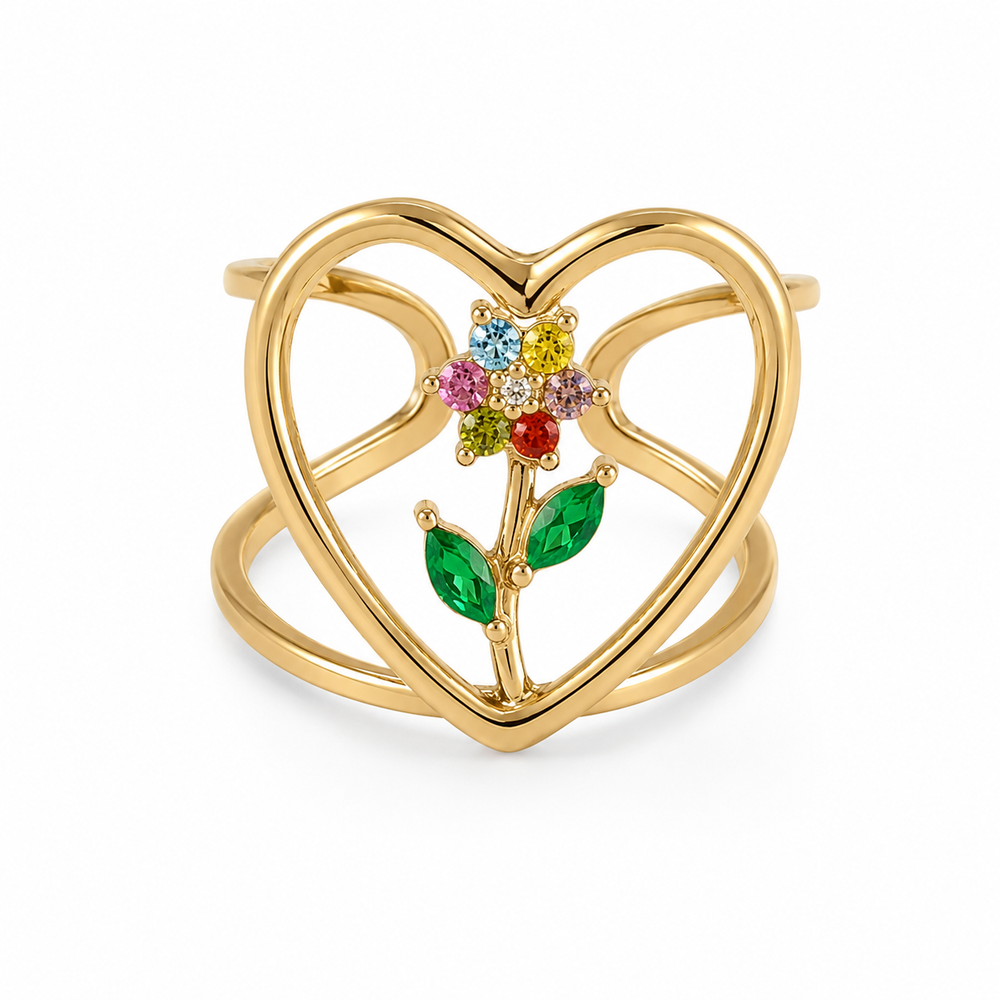 Anello Crystal Bloom Multicolore