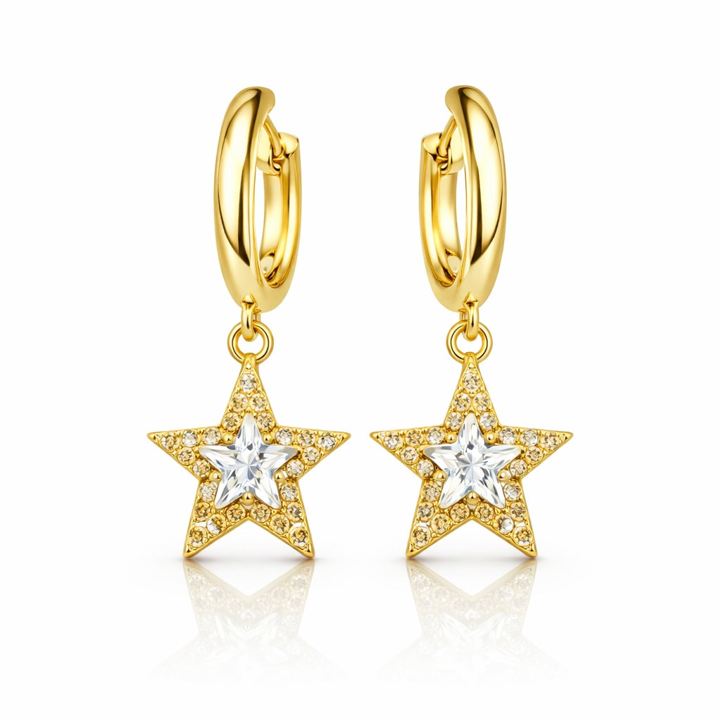 Orecchini Stella di Cristallo