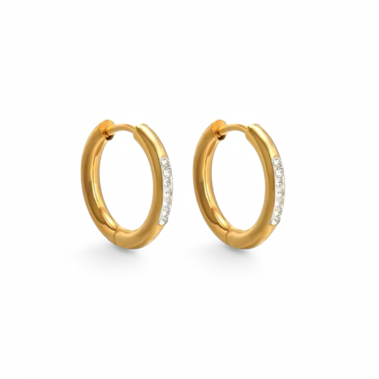 Orecchini Big Crystal Hoop