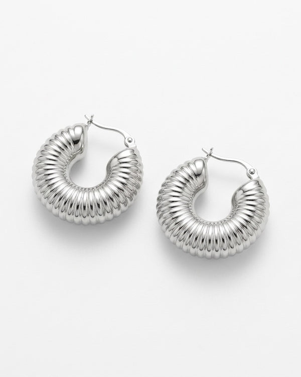 Chubby Knurled Earrings