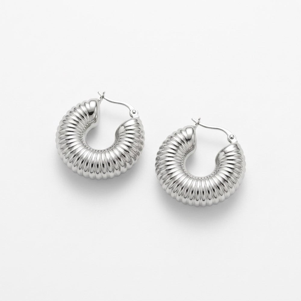Chubby Knurled Earrings