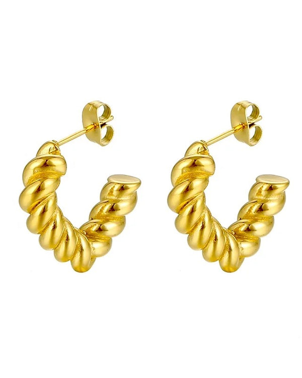 Braid Triangle Earrings