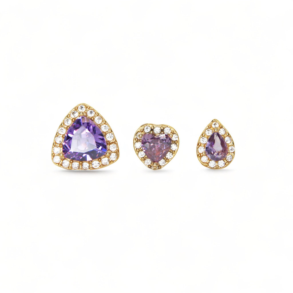 Set 3 Orecchini Crownelle