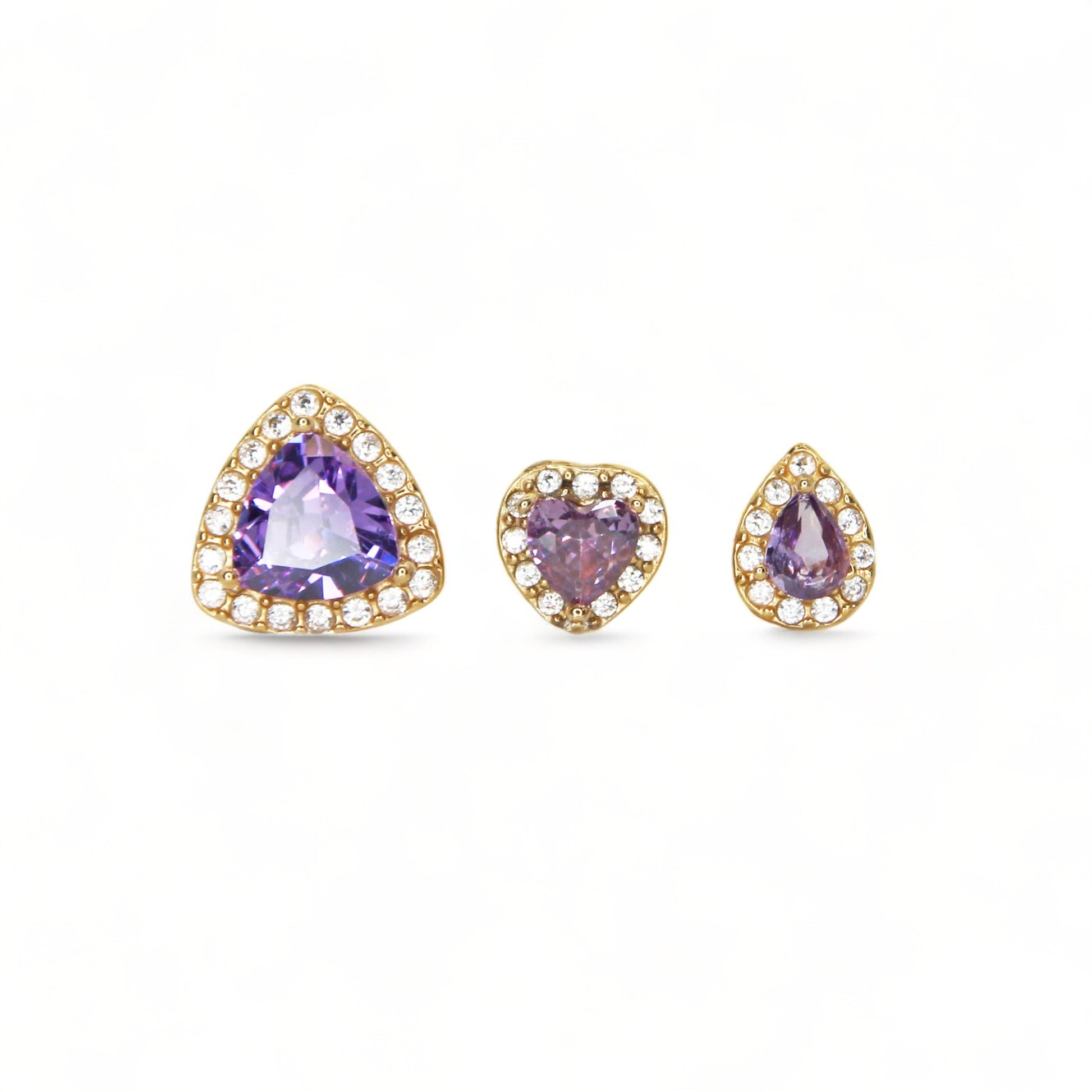Set 3 Orecchini Crownelle