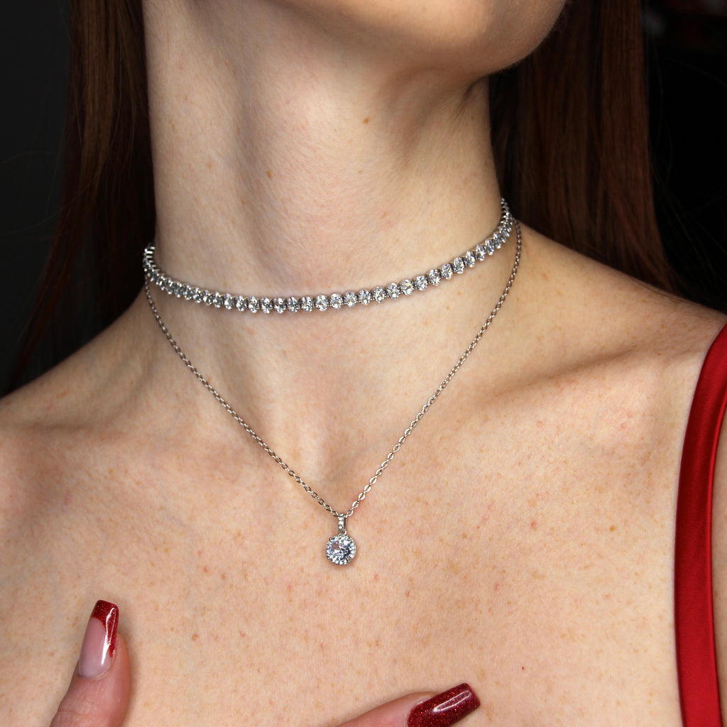 Collana Solitario Imperial Lux