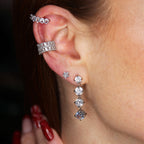 Ear Cuff Crystal Grid