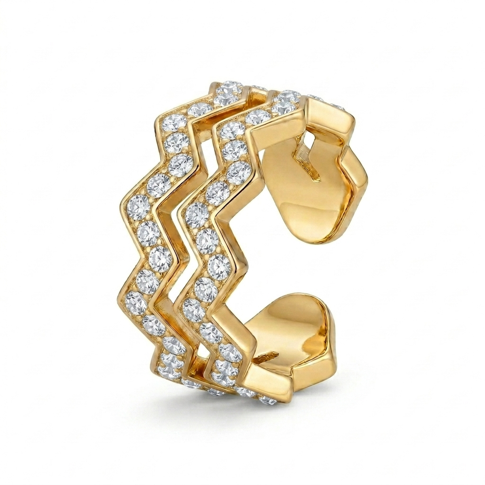 Ear Cuff Cyber Wave