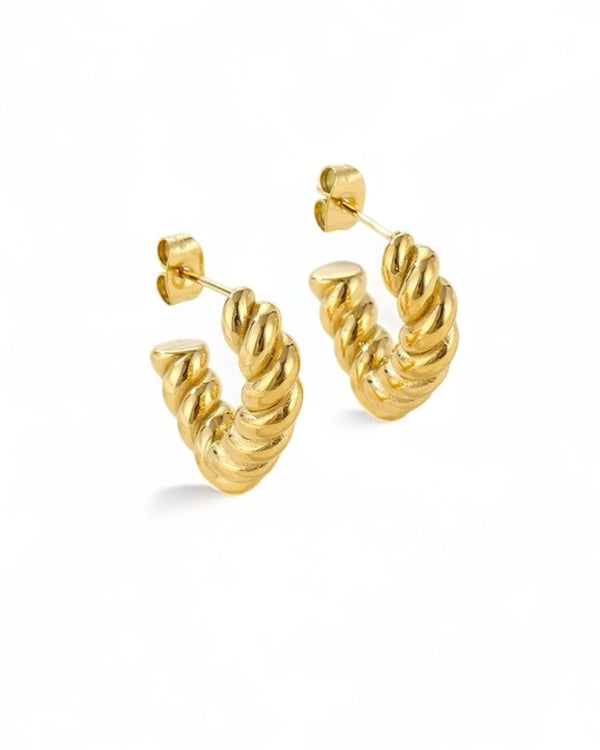 Braid Triangle Earrings