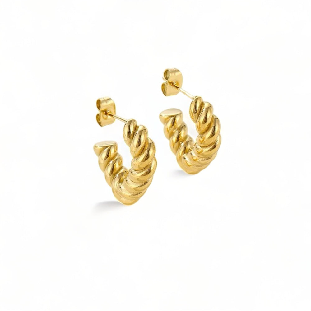 Braid Triangle Earrings