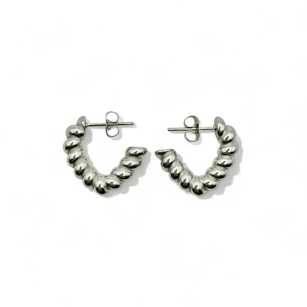Braid Triangle Earrings