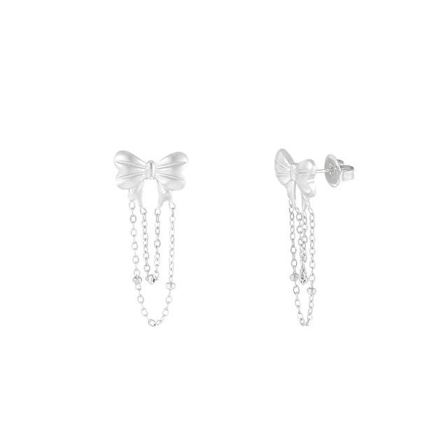 Chain Bow Earrings