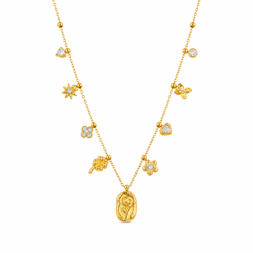 Collana Crystal Flora