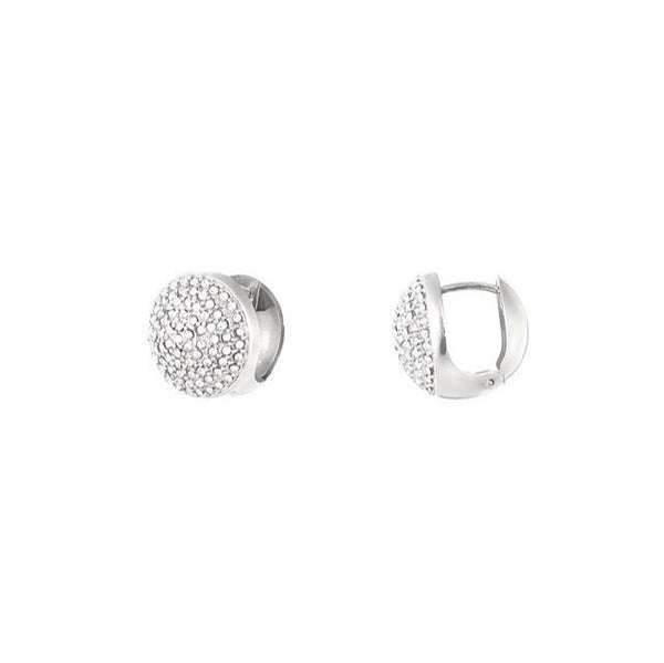 Sparkling Button Earrings