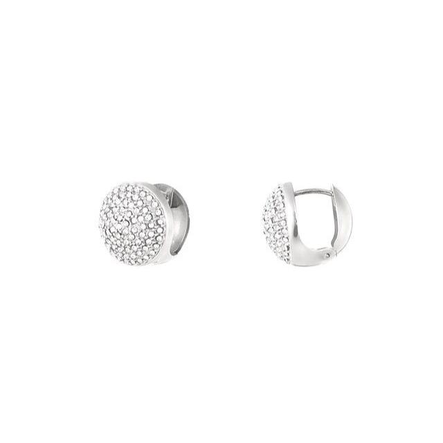 Sparkling Button Earrings