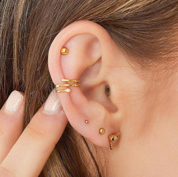 Sparkling Braid Ear Cuff