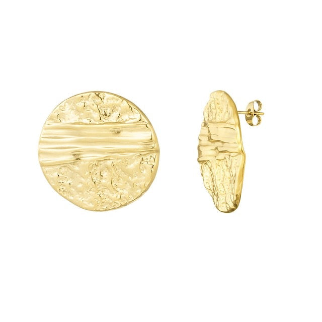 Elegant Round Structure Earrings