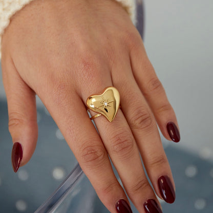 Star Heart Ring