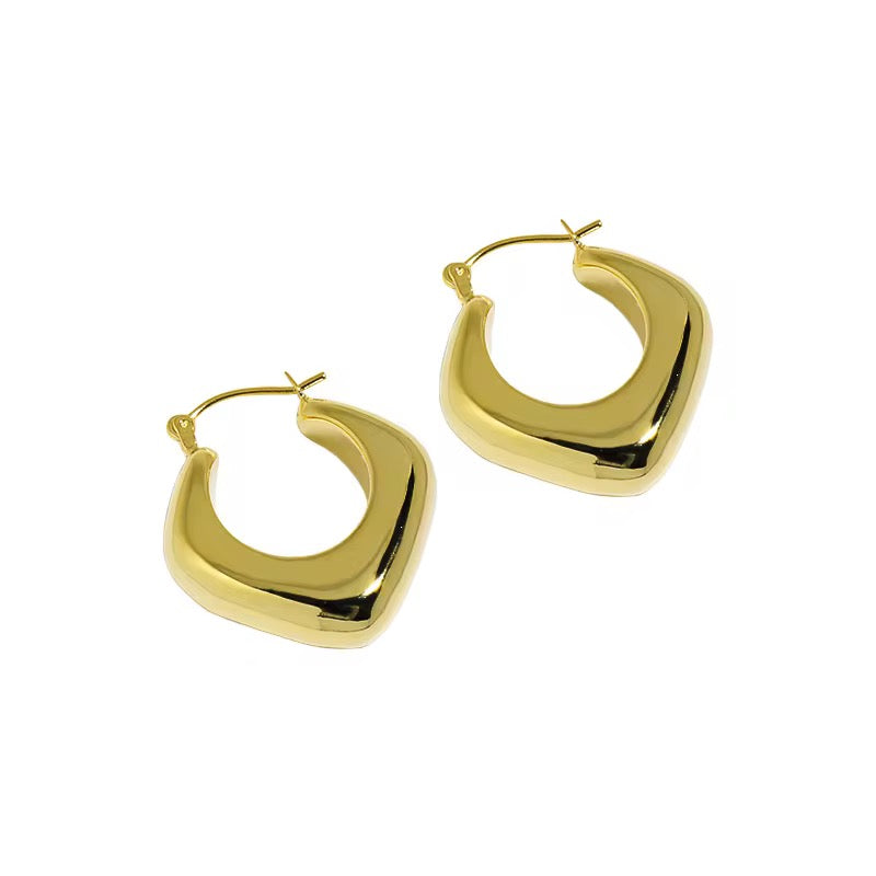 Chubby Square Small Earrings