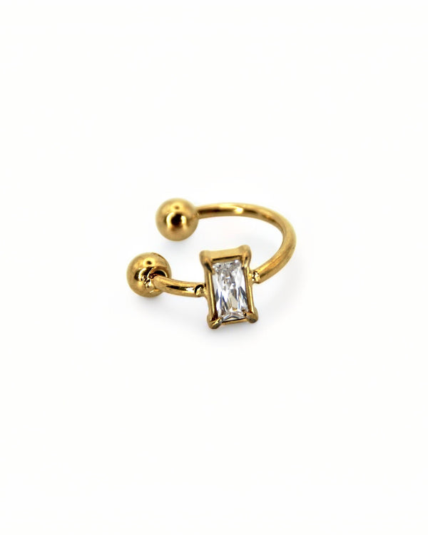 Ear Cuff Sparkling Rect