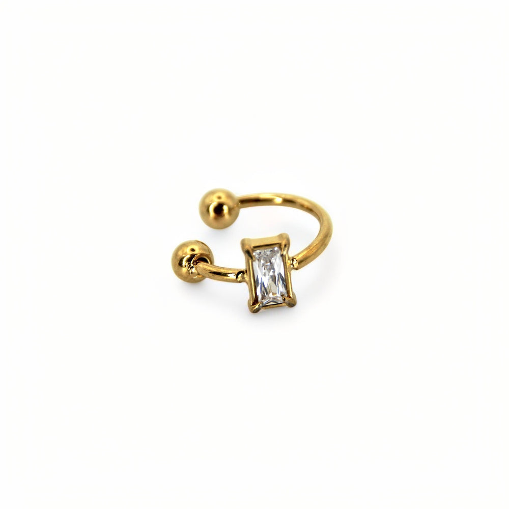 Ear Cuff Sparkling Rect