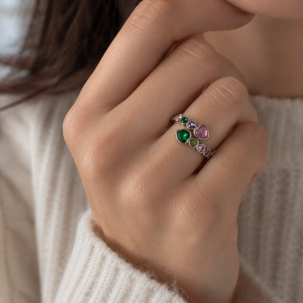 Anello Kaleo Heart Multicolore