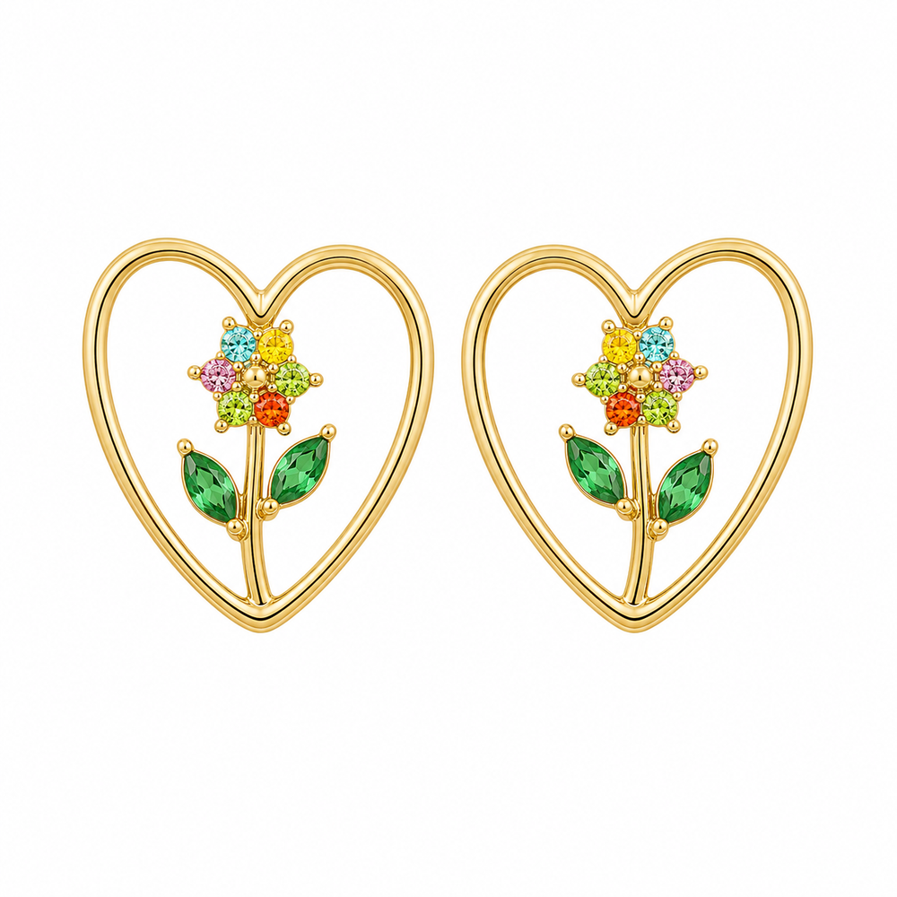 Orecchini Crystal Bloom Multicolore